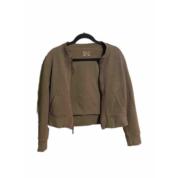 Marc New York Jacket Womens Size Medium Green Casual Normcore Bomber Coat - Picture 9 of 10